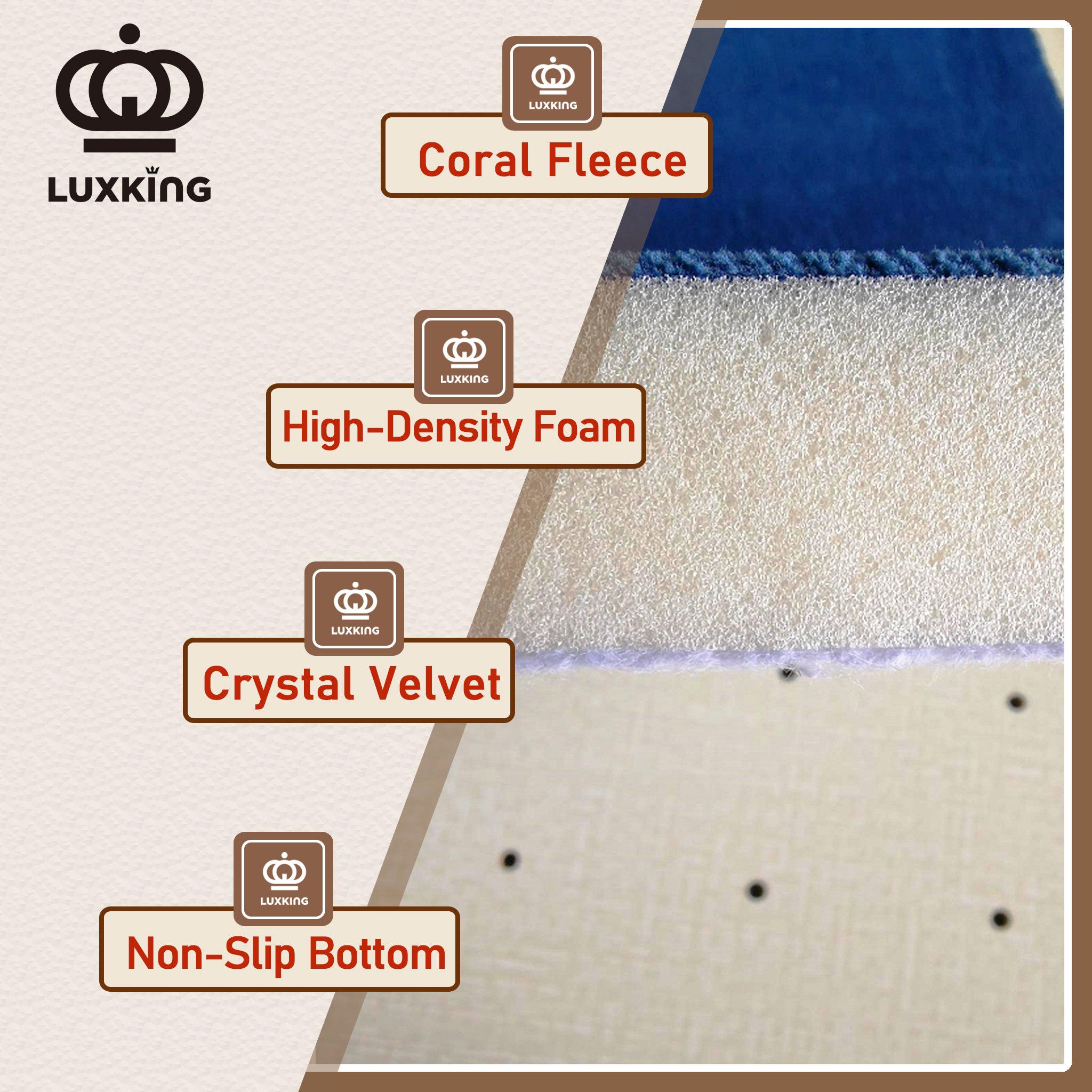 LuxKing® Cloud Mat Designer Print | Cartoon Bears (Soft Touch Sensory Tatami Rug)