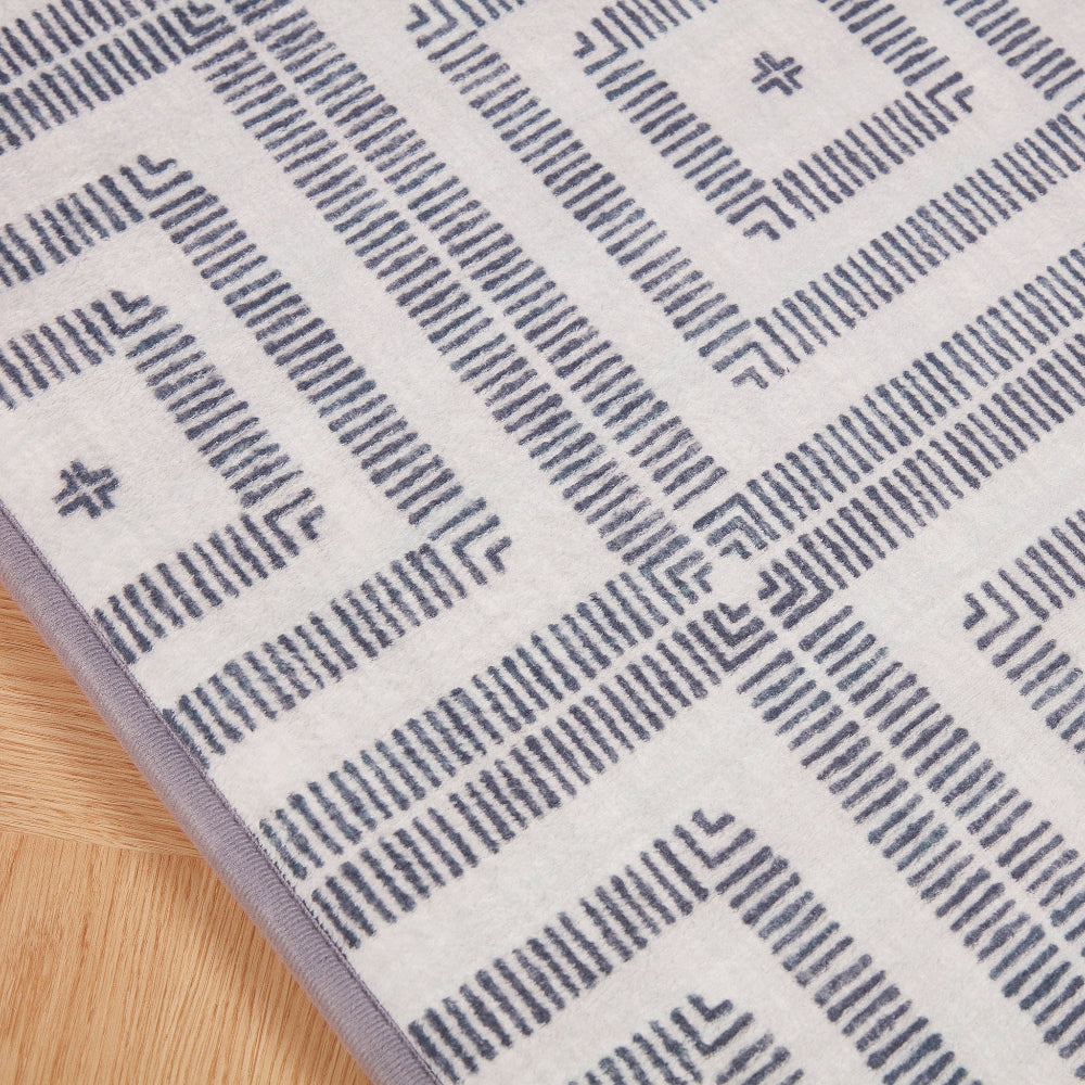 LuxKing® Cloud Mat Designer Print | UK Black & White 3 (Soft Touch Sensory Tatami Rug)