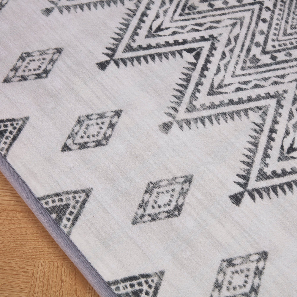 LuxKing® Cloud Mat Desinger Print | UK Black & White 4 (Soft Touch Sensory Tatami Rug)