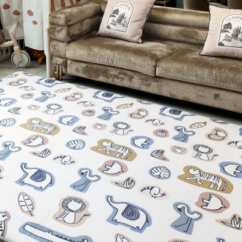 LuxKing Cloud Mat Mixed Animals Pattern Front