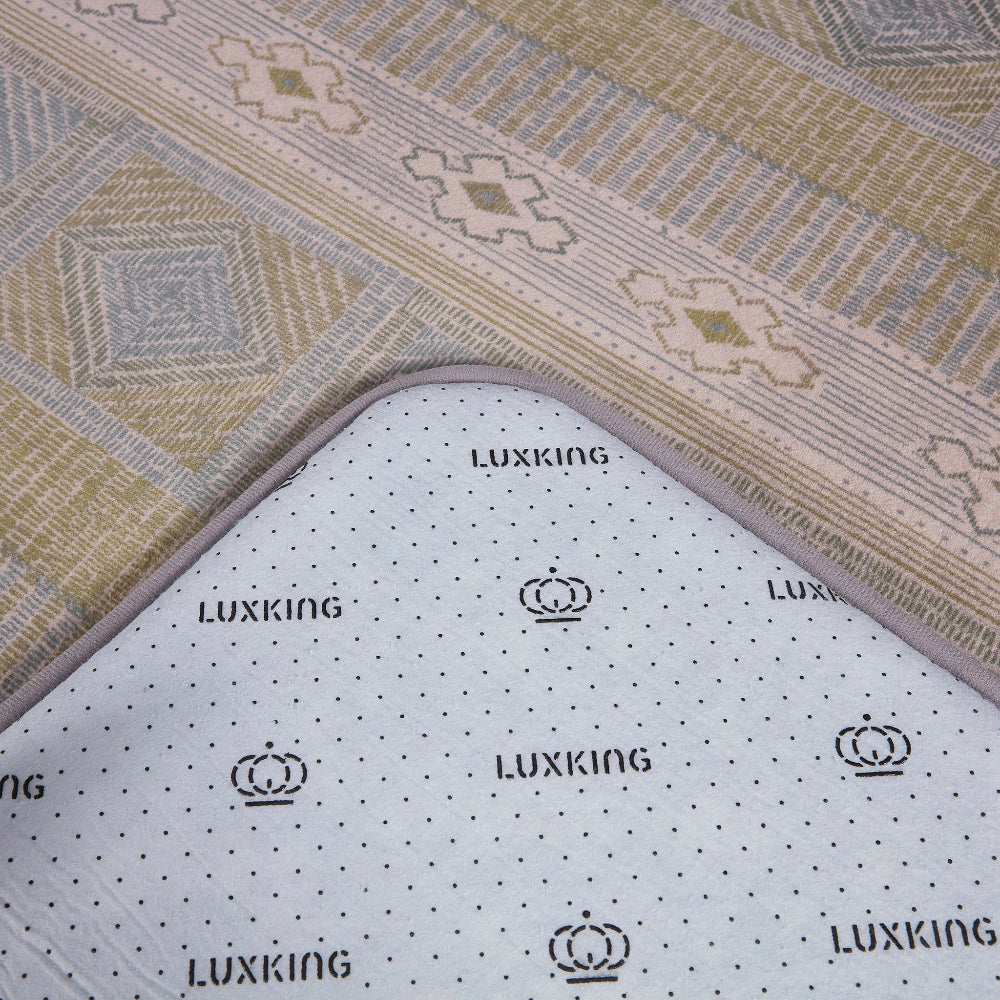 LuxKing® Cloud Mat Desinger Print | Spanish Dark (Soft Touch Sensory Tatami Rug)