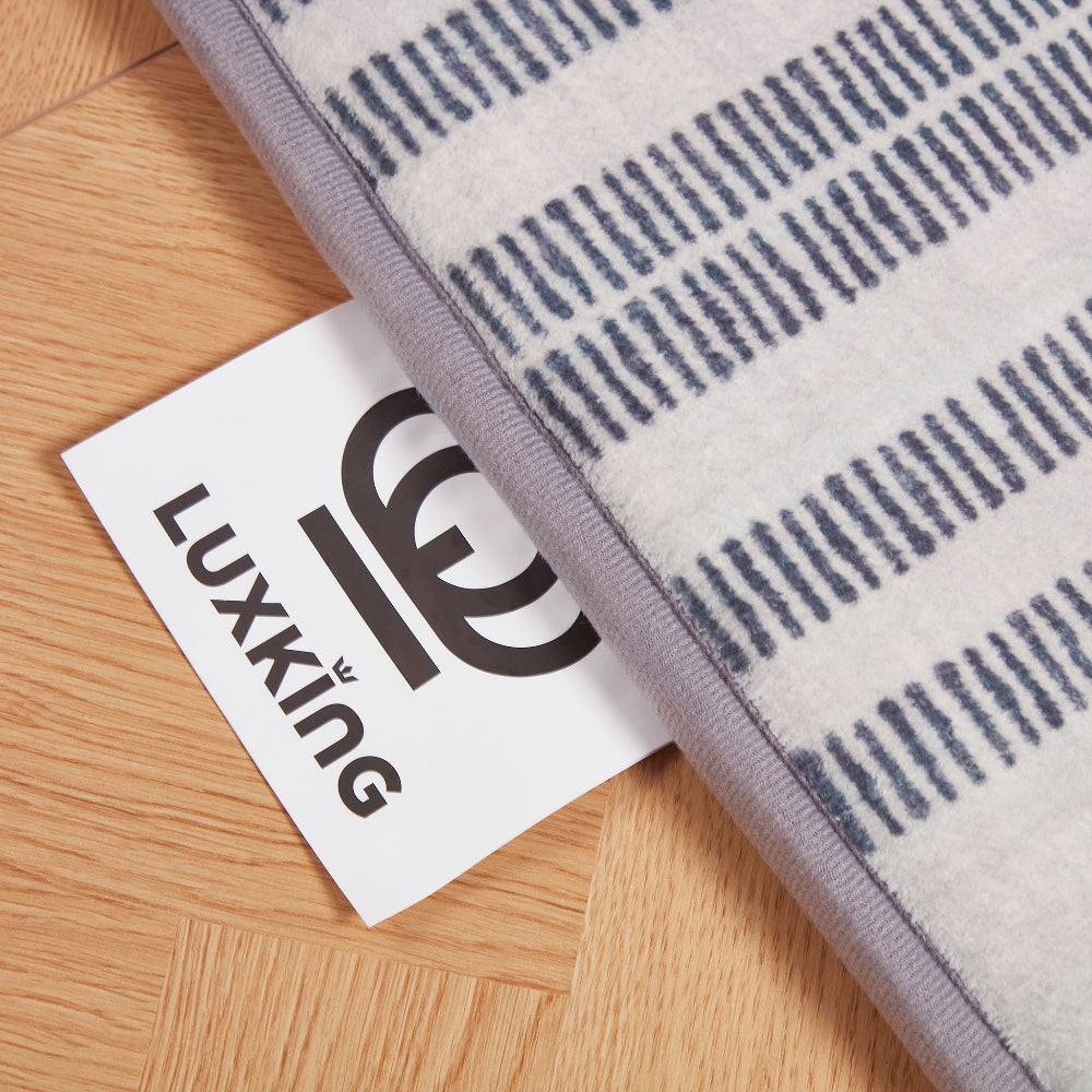 LuxKing® Cloud Mat Desinger Print | UK Black & White 3 (Soft Touch Sensory Tatami Rug)