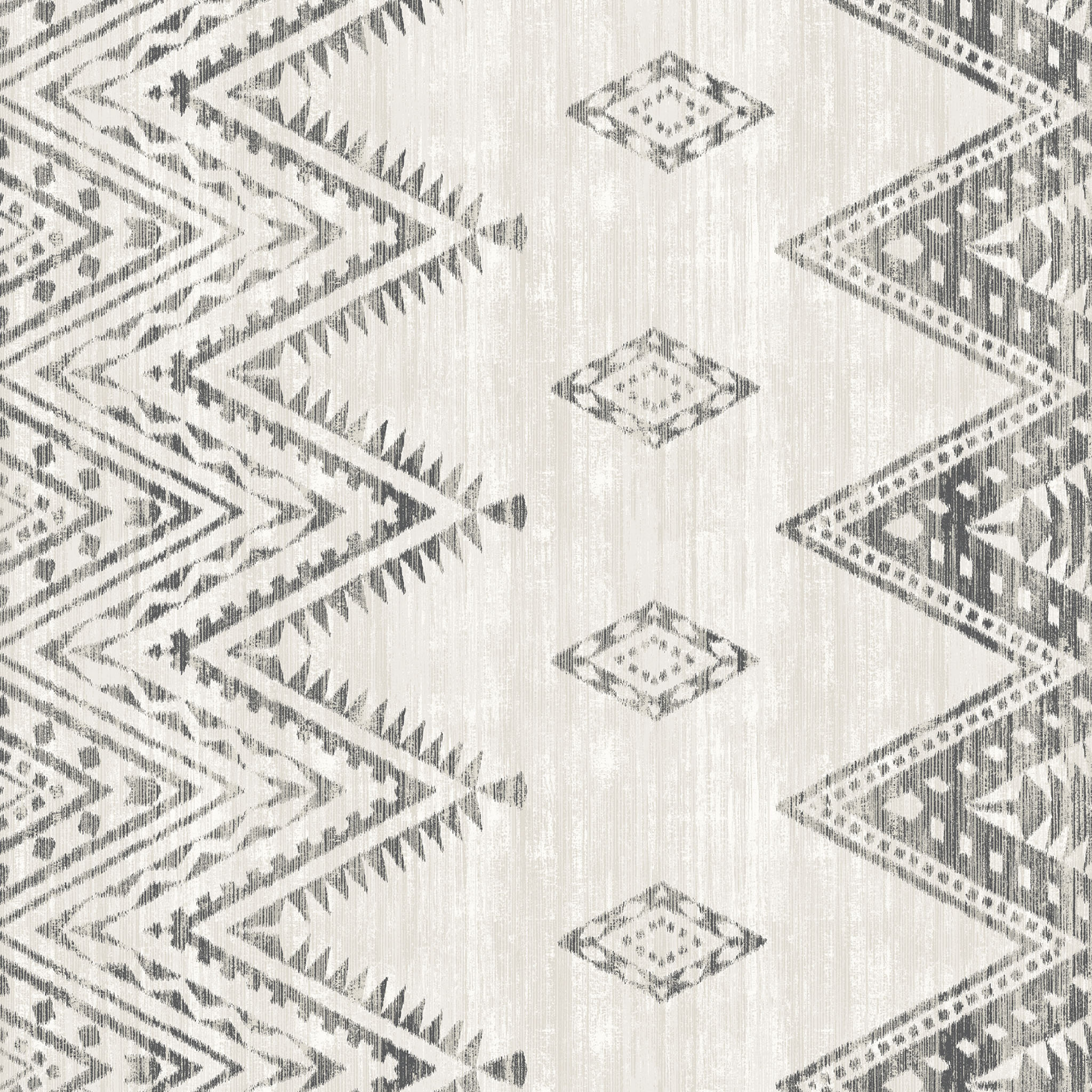 Patterned fabric with geometric design on a white background
