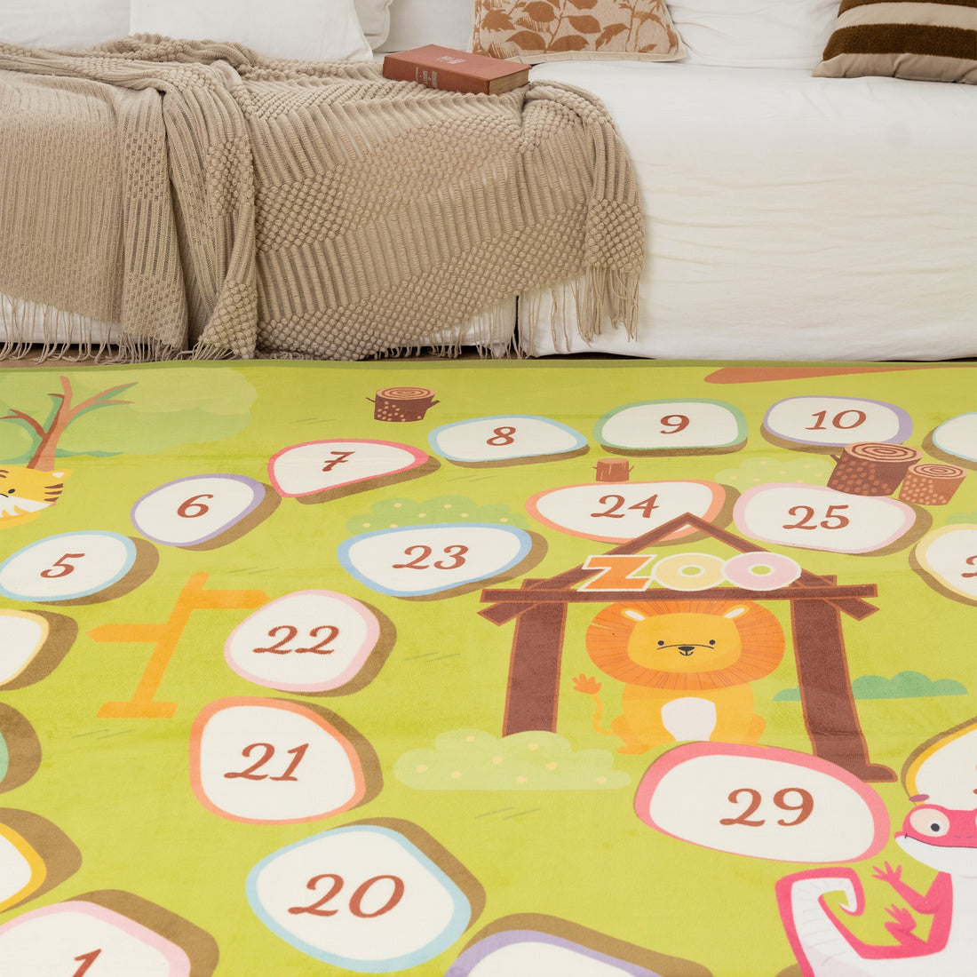 LuxKing Cloud Mat of Numbers Pattern