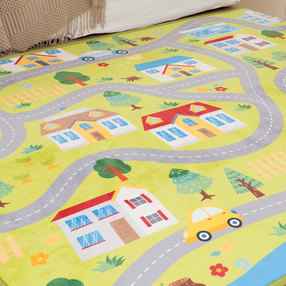 LuxKing Cloud Mat of Race Track Pattern