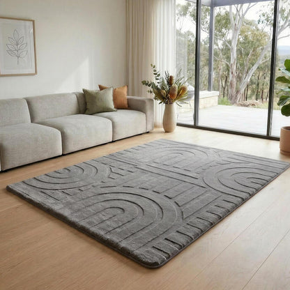 LuxKing_3D_Faux_Fur_Cloud_Mat_Space_Grey_Colour
