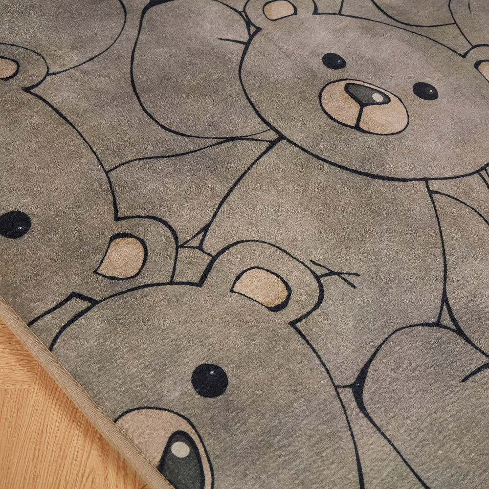 LuxKing® Cloud Mat Designer Print | Cartoon Bears (Soft Touch Sensory Tatami Rug)