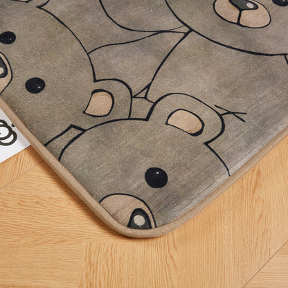 LuxKing® Cloud Mat Designer Print | Cartoon Bears (Soft Touch Sensory Tatami Rug)