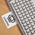 LuxKing® Cloud Mat Desinger Print |  UK Black & White 2 (Soft Touch Sensory Tatami Rug)