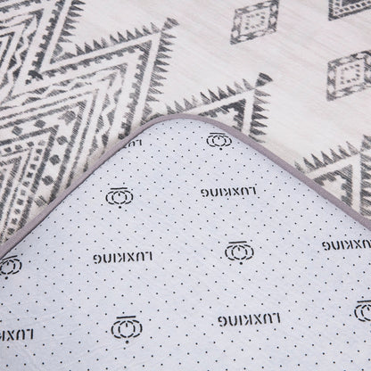 LuxKing® Cloud Mat Desinger Print |  UK Black & White 4 (Soft Touch Sensory Tatami Rug)