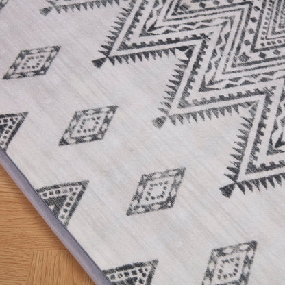 LuxKing® Cloud Mat Desinger Print |  UK Black & White 4 (Soft Touch Sensory Tatami Rug)