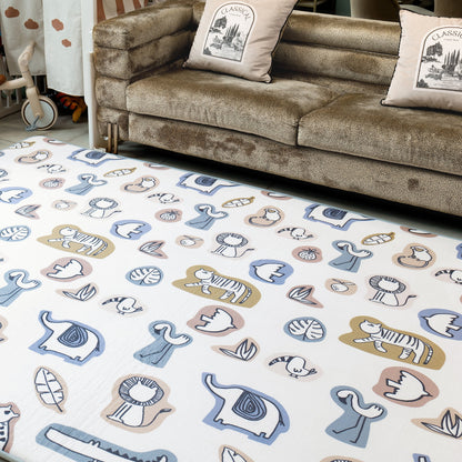 LuxKing Cloud Mat Mixed Animals Pattern Front