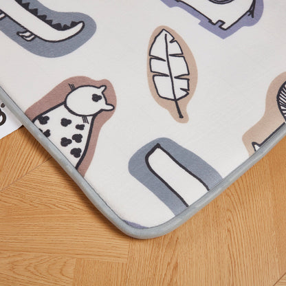 LuxKing® Cloud Mat Designer Print | Mixed Cartoon Animals (Soft Touch Sensory Tatami Rug)