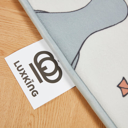 LuxKing® Cloud Mat Designer Print | Cartoon Seagulls (Soft Touch Sensory Tatami Rug)