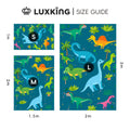 LuxKing Cloud Mat Size Guide for Dino Forest Print