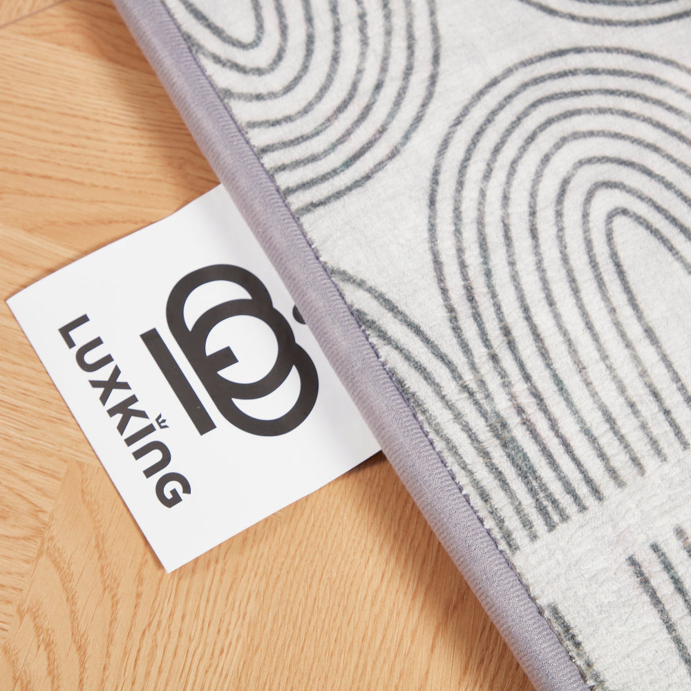 LuxKing® Cloud Mat Designer Print |  UK Black & White 1 (Soft Touch Sensory Tatami Rug)