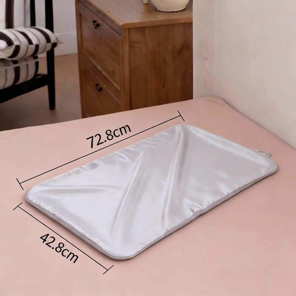 LuxKing Pillowcase on a bed with Measurement 