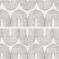 Pattern of black curved lines on a white background